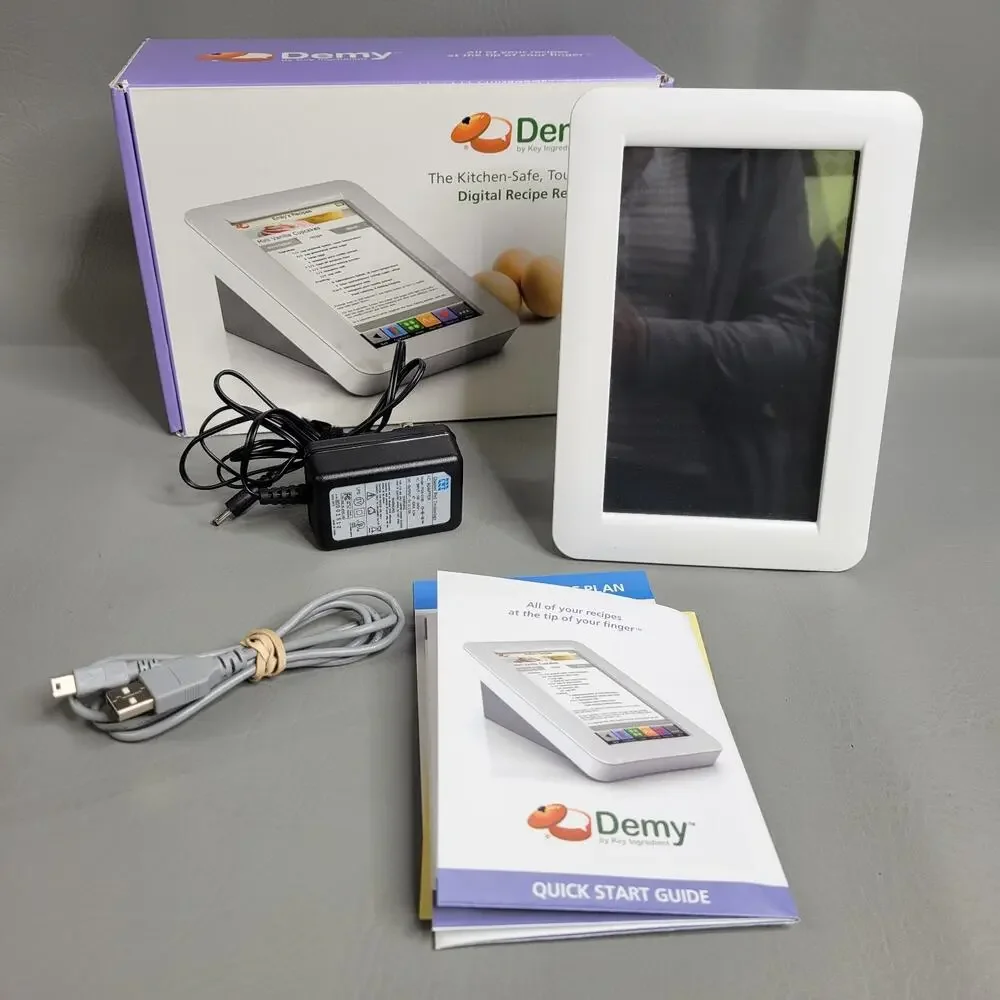 Demy: The Kitchen-Safe, Touchscreen Digital Recipe Reader by Key Ingredient